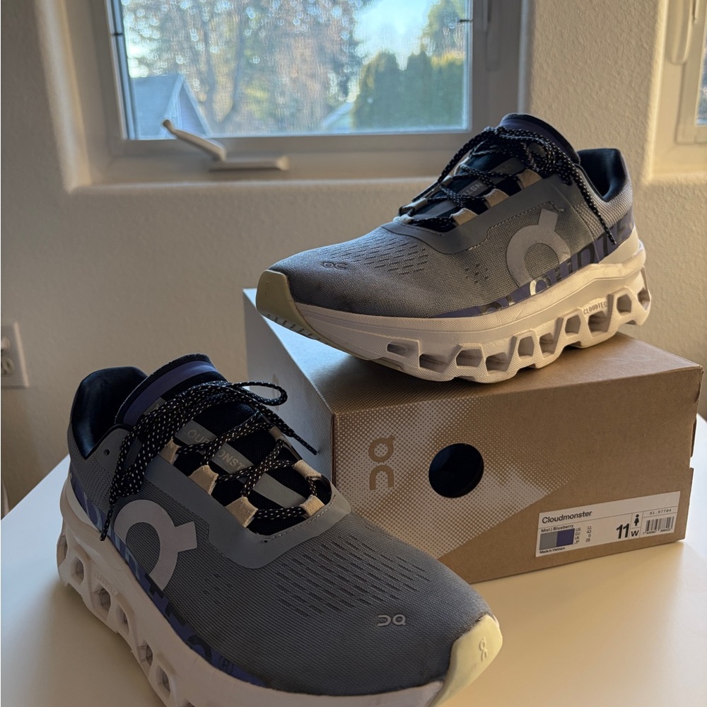 On Running Women’s Lavender Cloudmonster Running Shoes